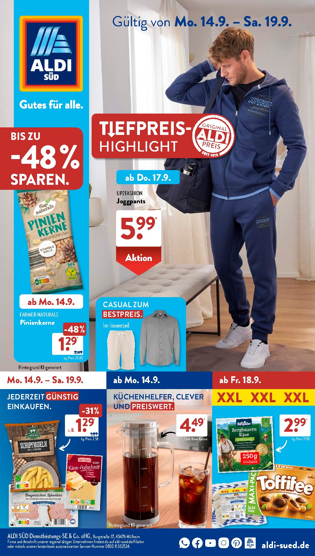 Aldi Sud Fletushkë 14.09–20.09.2026 — Faqe 1