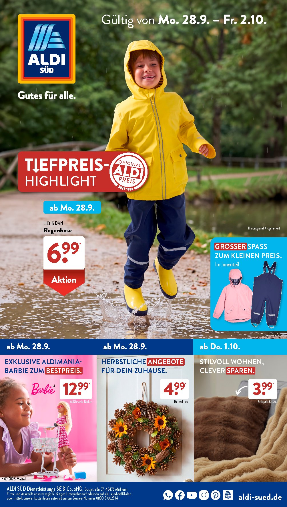 Aldi Sud Gazetka 28.09–04.10.2026 — Strona 1