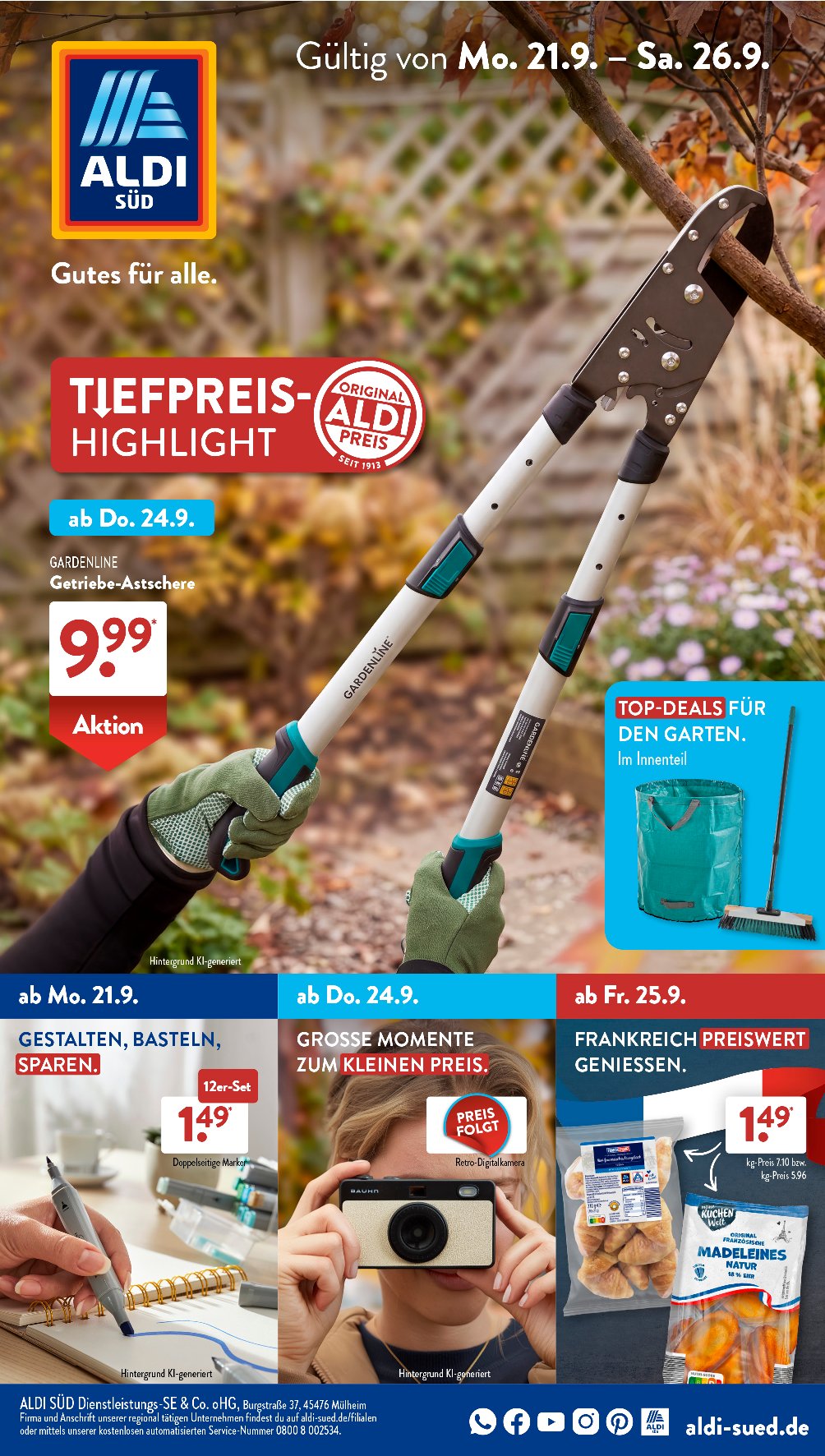 Aldi Sud კატალოგი 21.09–27.09.2026 — გვ. 1