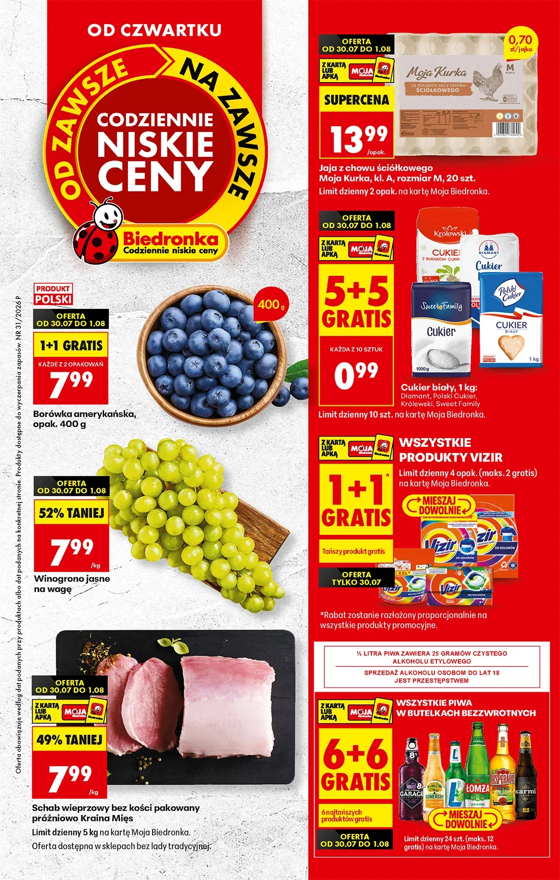 Biedronka Volantino 30.07.2026 — Pagina 1