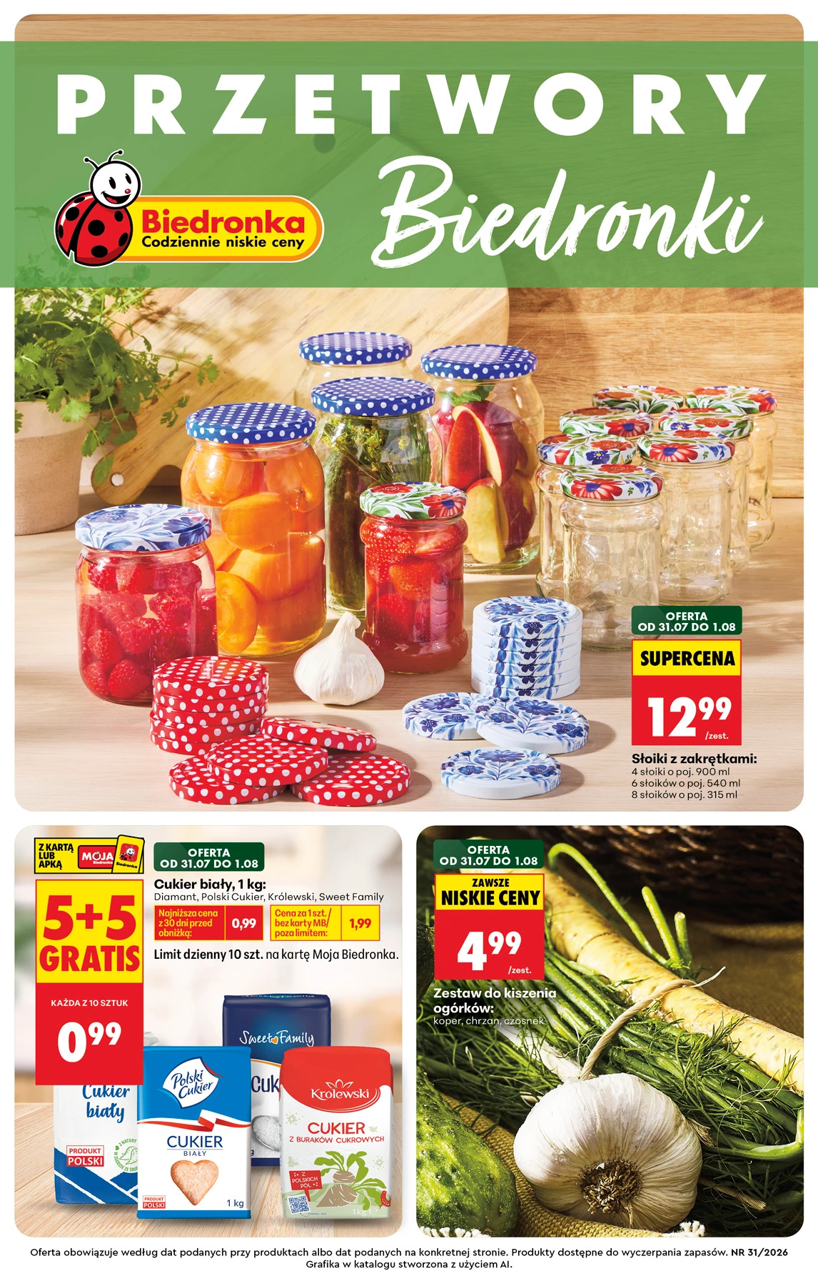 Biedronka Folleto 31.07.2026 — Página 1