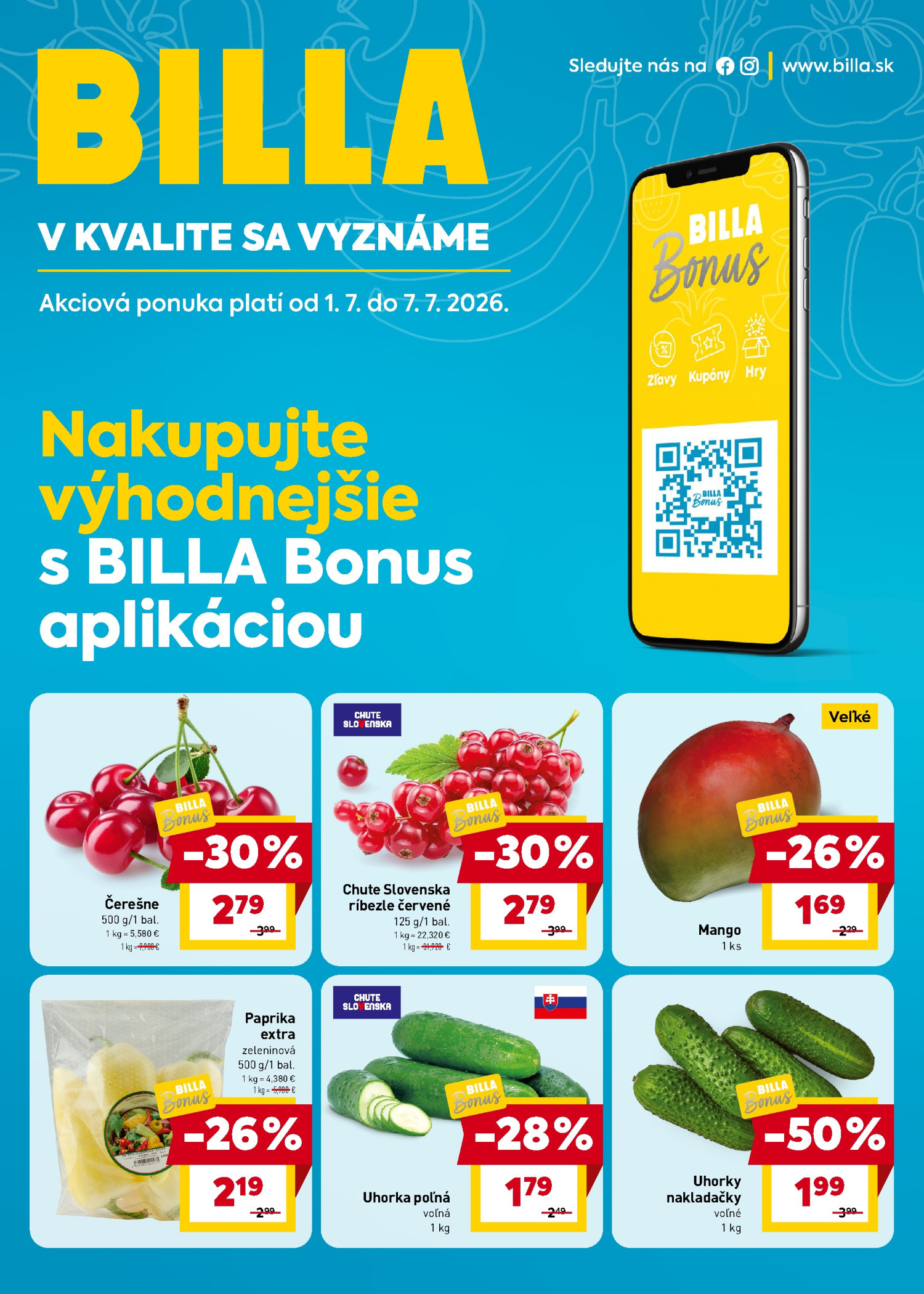Billa Szórólap 17.06–23.06.2026 — Oldal 1