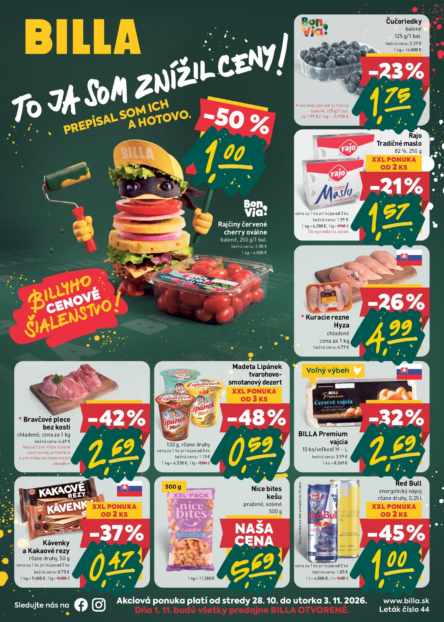 Billa Catalog 28.10–03.11.2026 — Pagina 1