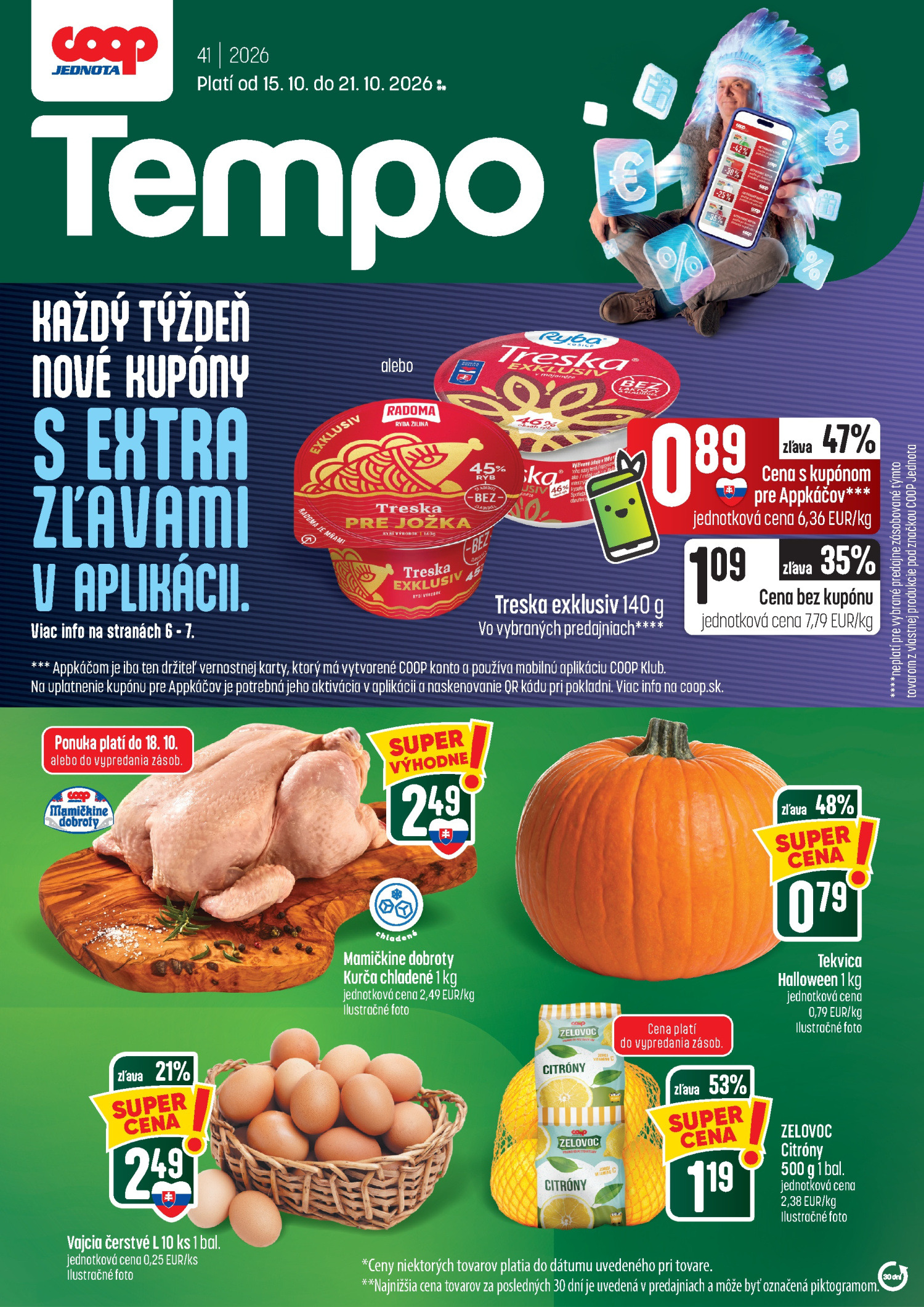 COOP Jednota Gazetka 15.10–21.10.2026 — Strona 1
