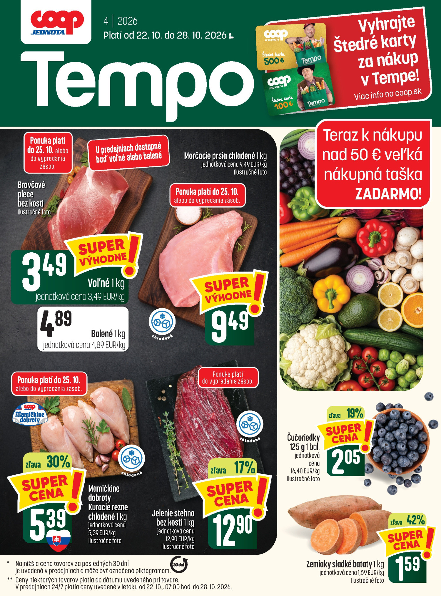 COOP Jednota Gazetka 22.10–28.10.2026 — Strona 1
