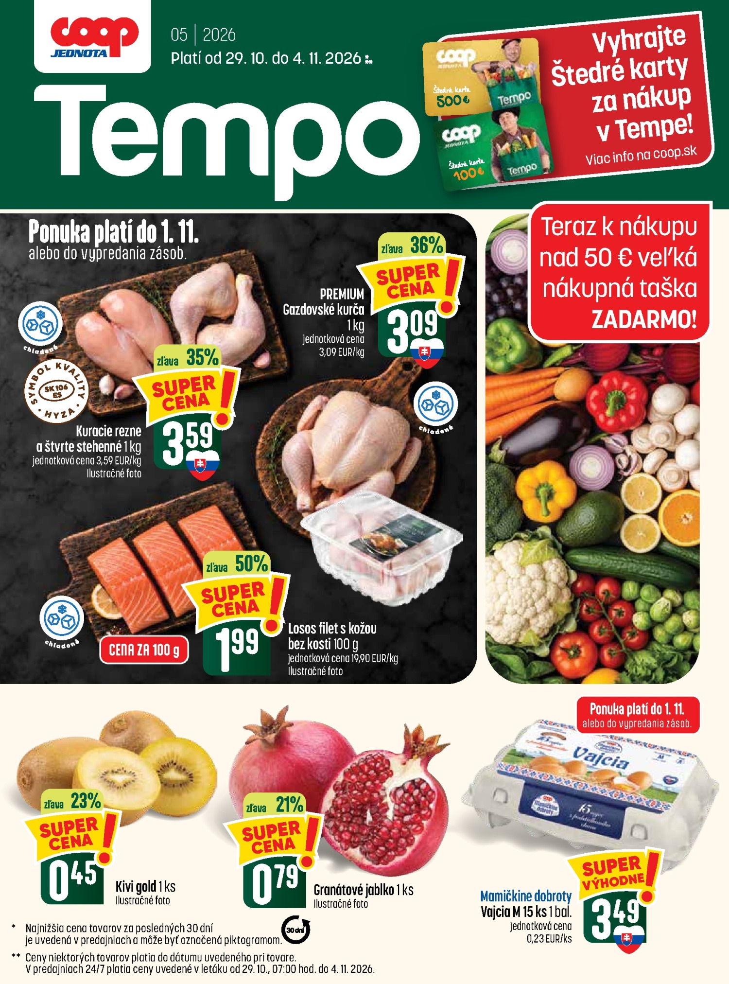 COOP Jednota Catalog 29.10–04.11.2026 — Pagina 1