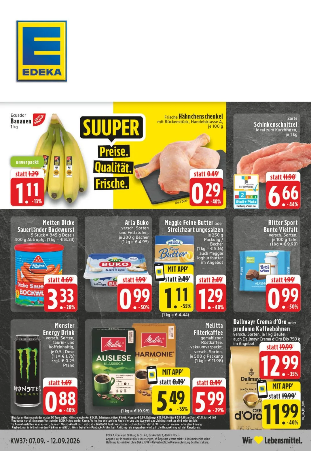 Edeka Volantino 06.09–12.09.2026 — Pagina 1
