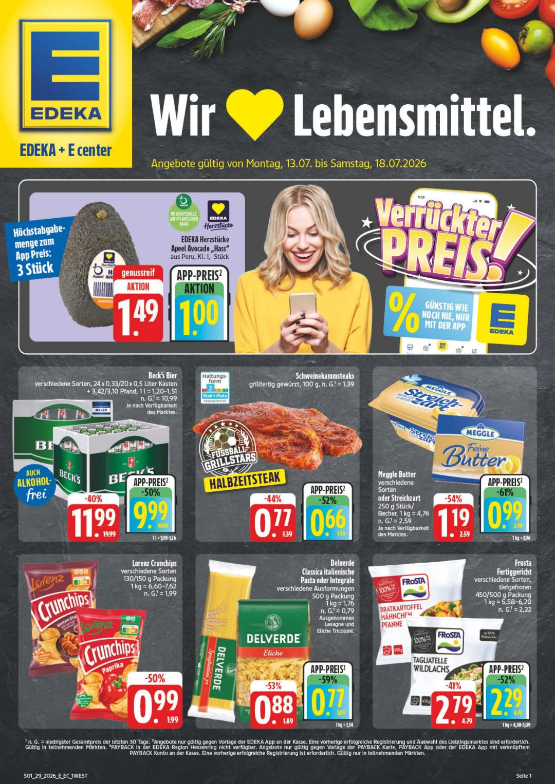 Edeka Gazetka 19.07–21.07.2026 — Strona 1