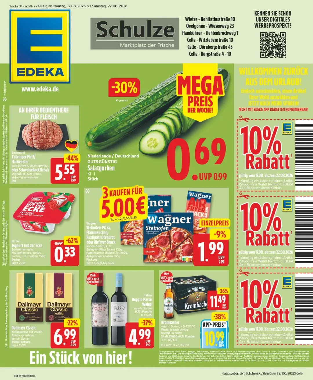 Edeka Folleto 16.08–22.08.2026 — Página 1