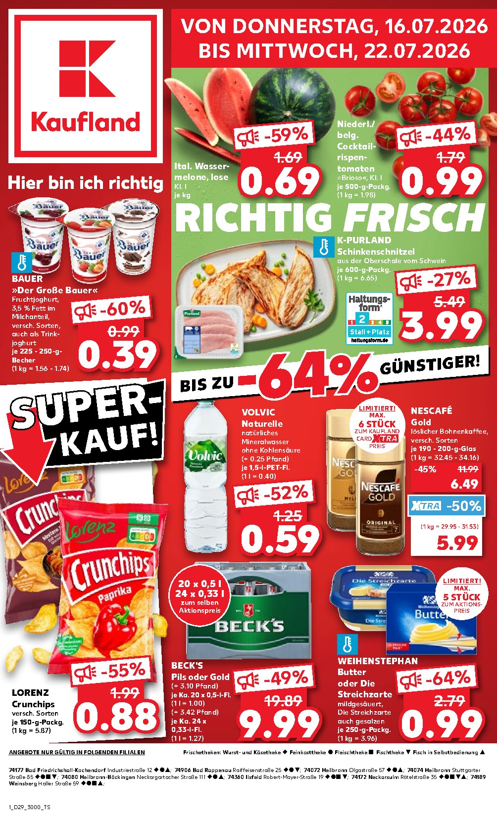 Kaufland Flyer 16.07–22.07.2026 — Page 1