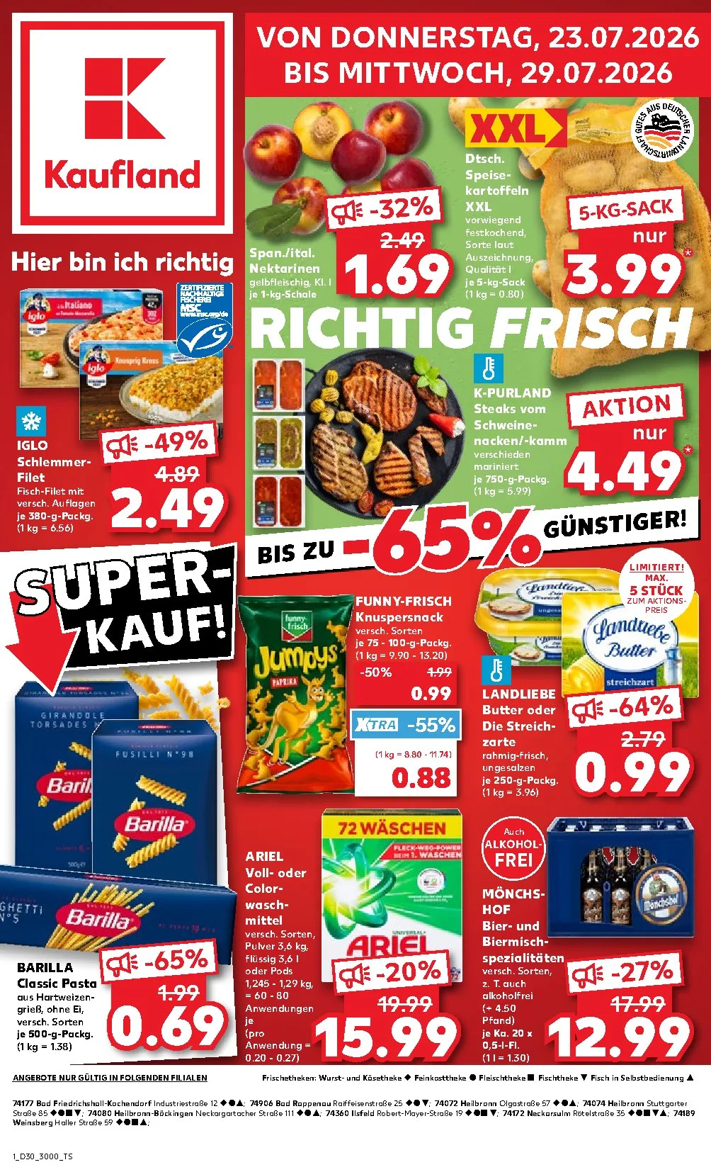 Kaufland Leták 23.07–29.07.2026 — Strana 1