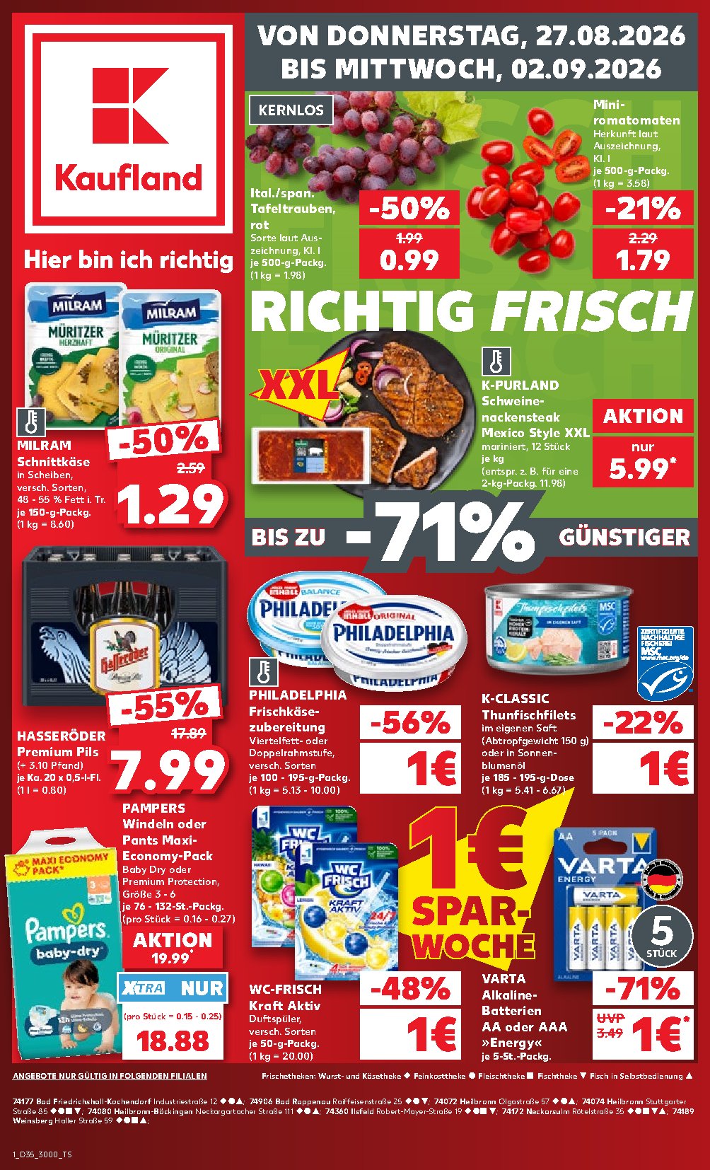 Kaufland Szórólap 27.08–02.09.2026 — Oldal 1