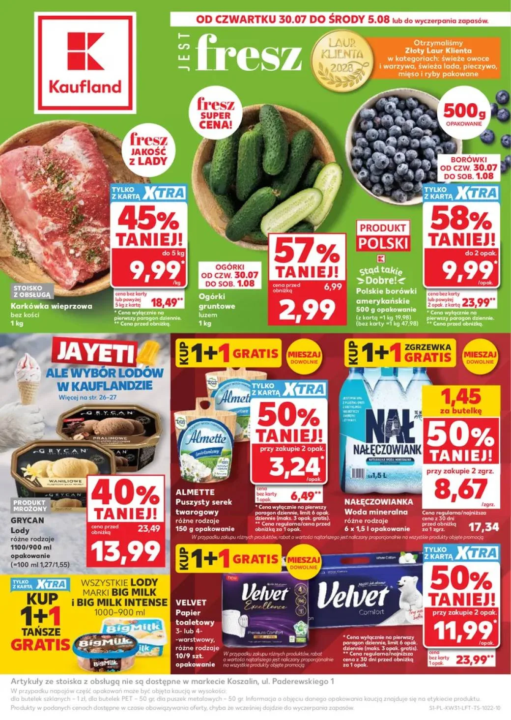 Kaufland Gazetka 30.07–05.08.2026 — Strona 1