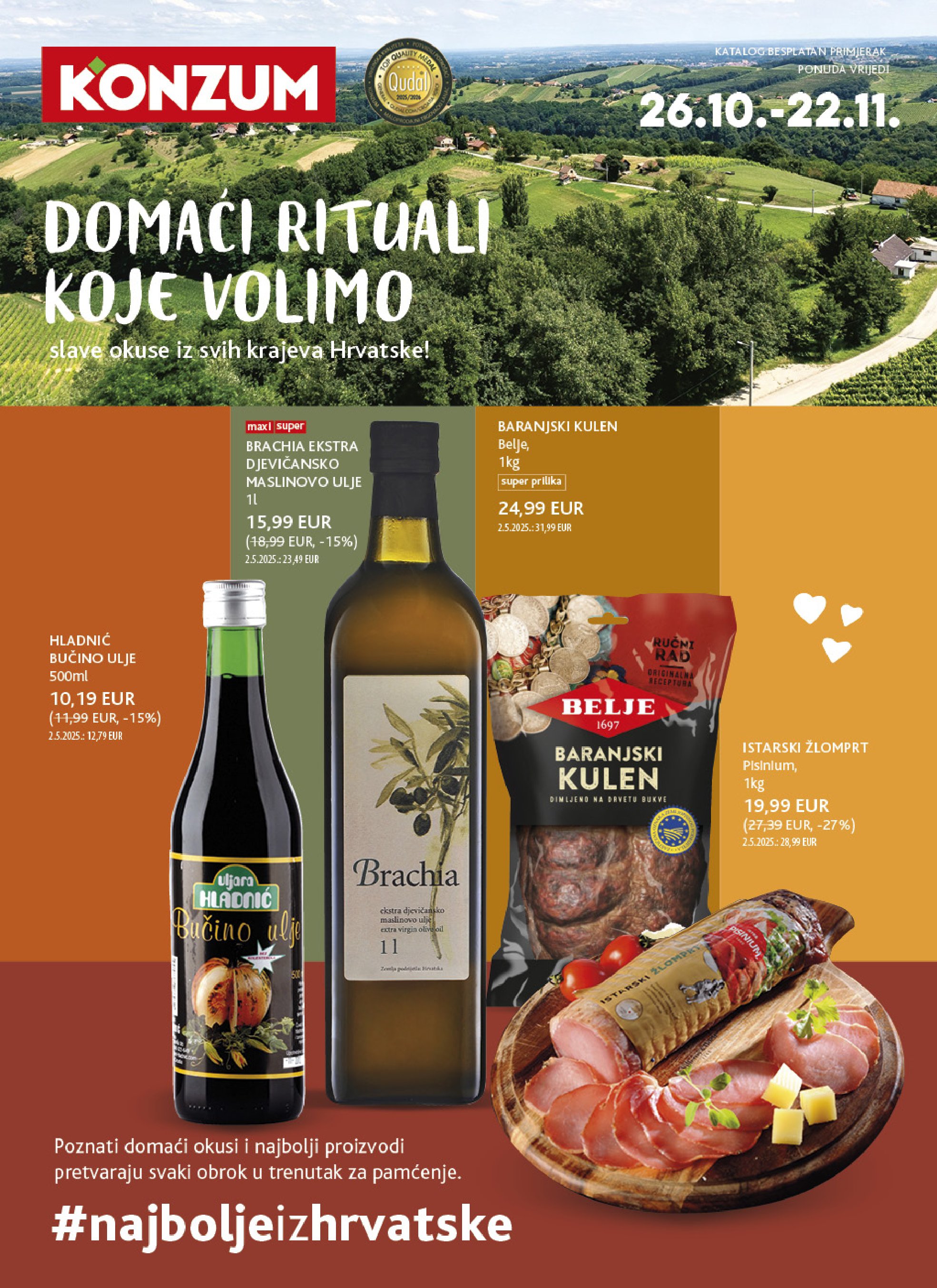 Konzum Volantino 22.10–28.10.2026 — Pagina 1