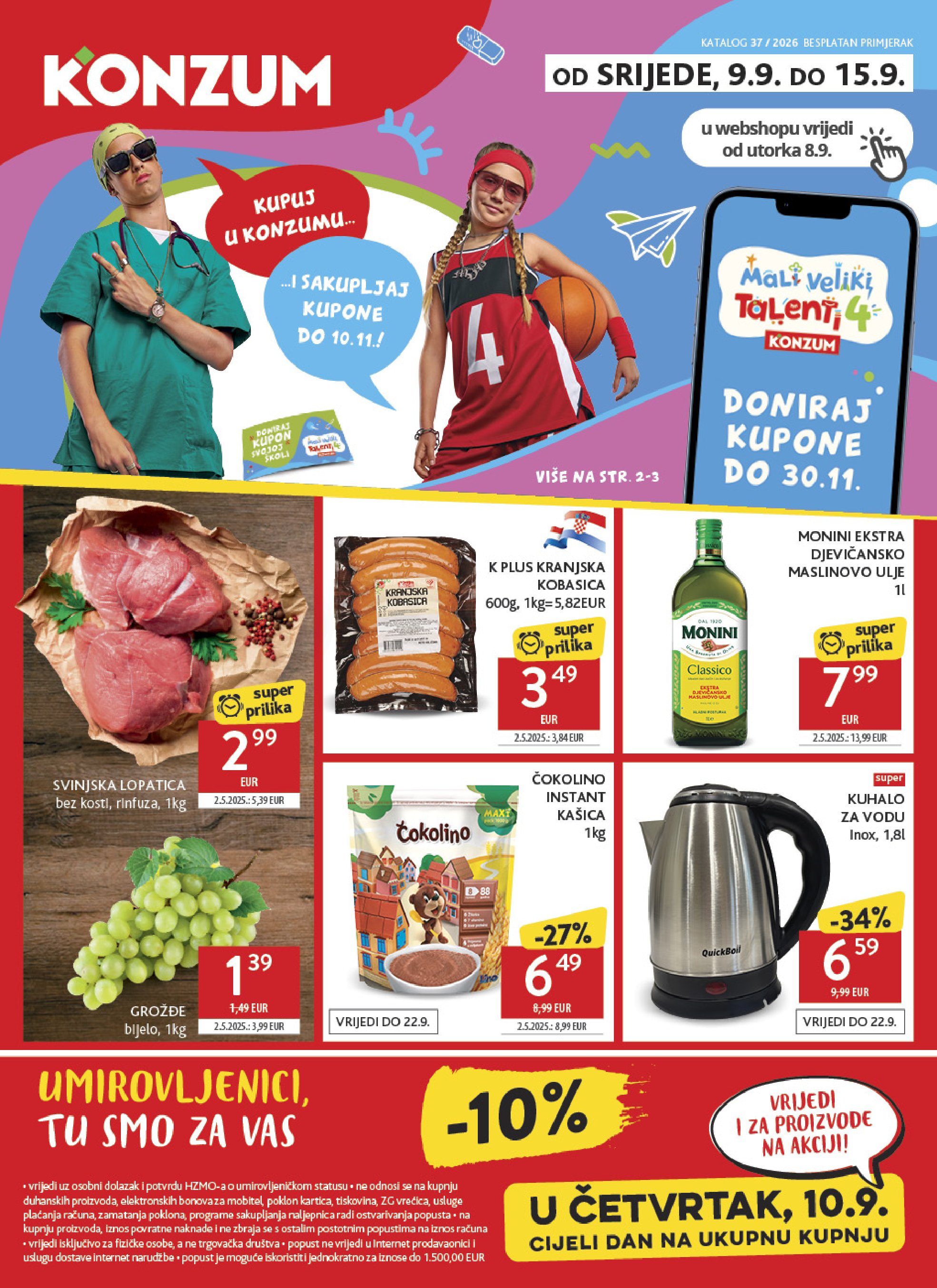Konzum Կատալոգ 09.09–15.09.2026 — Էջ 1