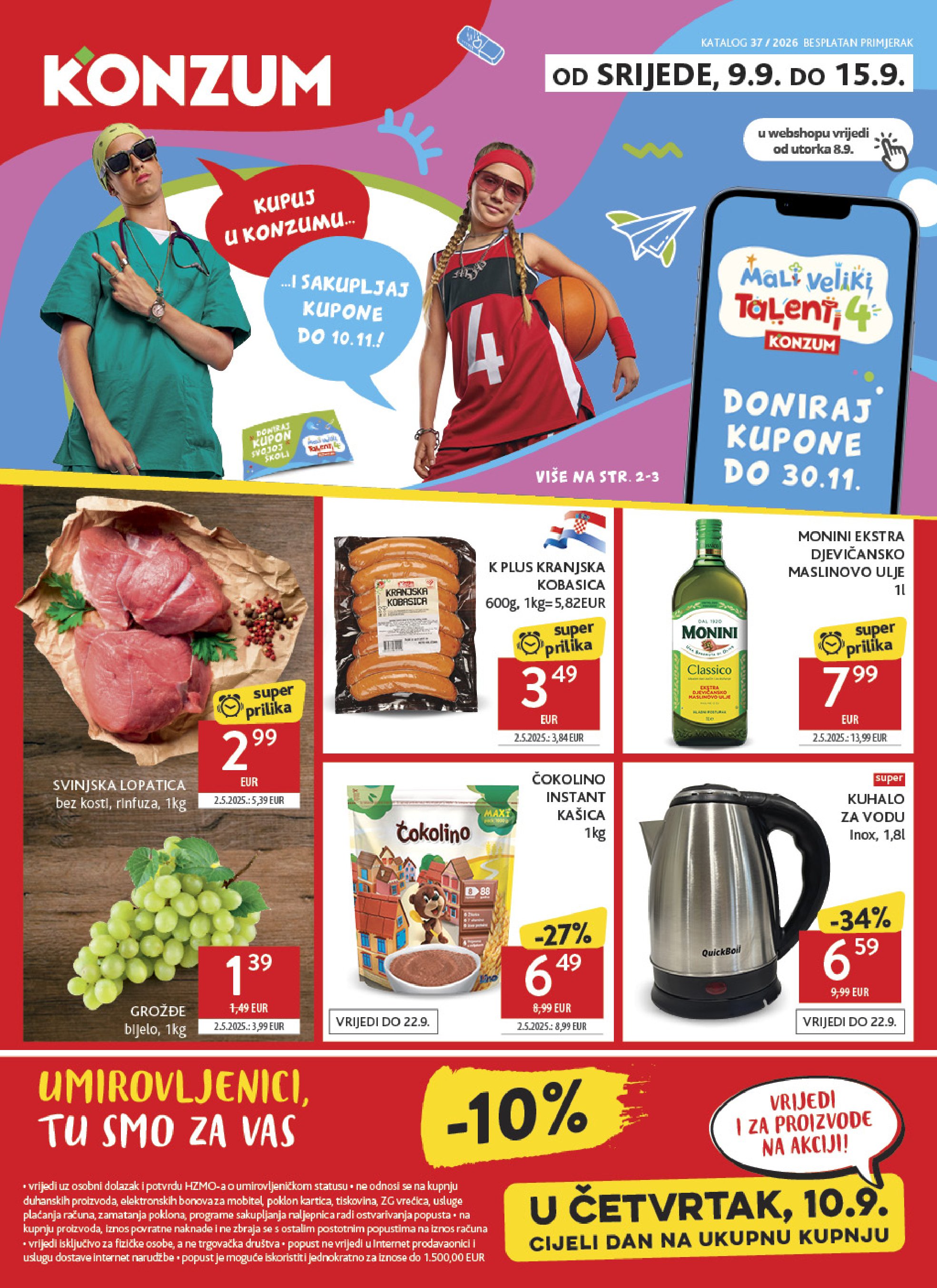 Konzum Leták 04.09–10.09.2026 — Strana 1