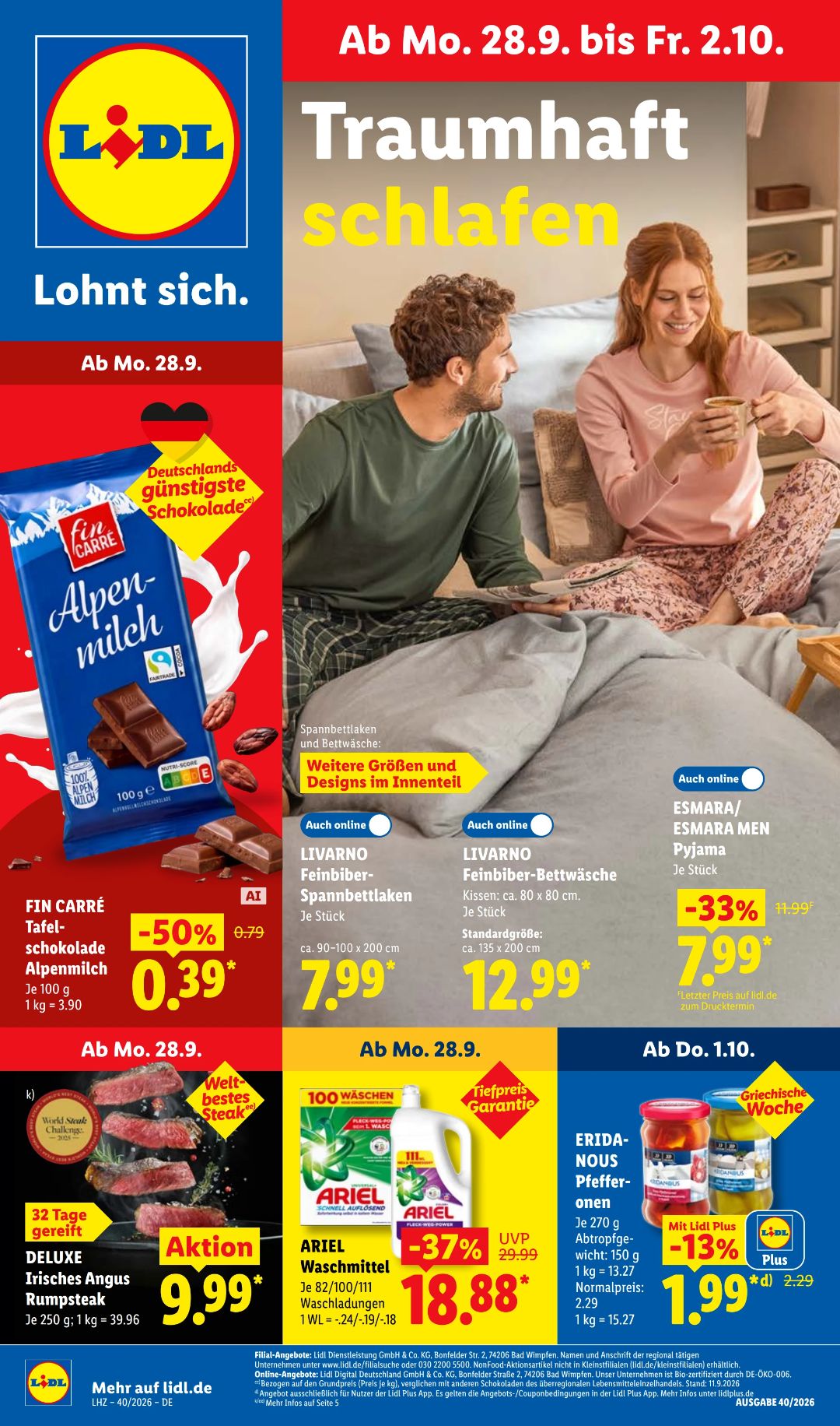 Lidl עלון 27.09–02.10.2026 — עמוד 1