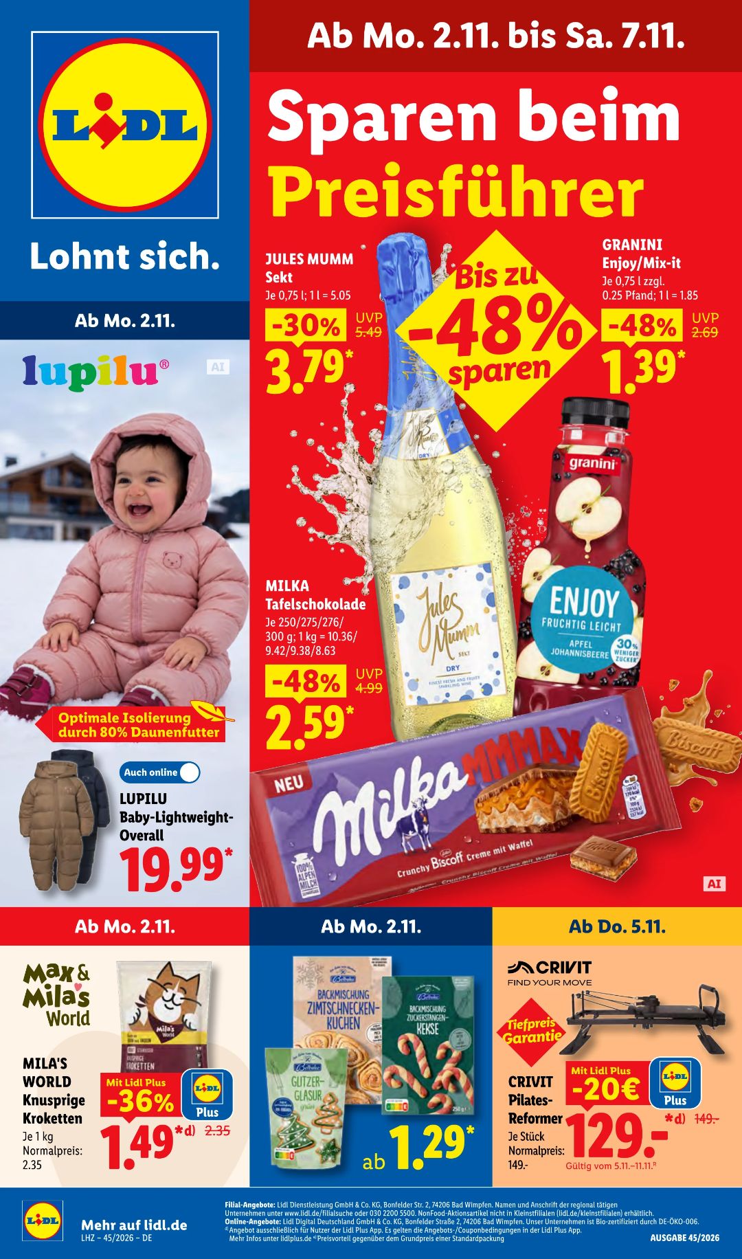 Lidl Gazetka 01.11–07.11.2026 — Strona 1