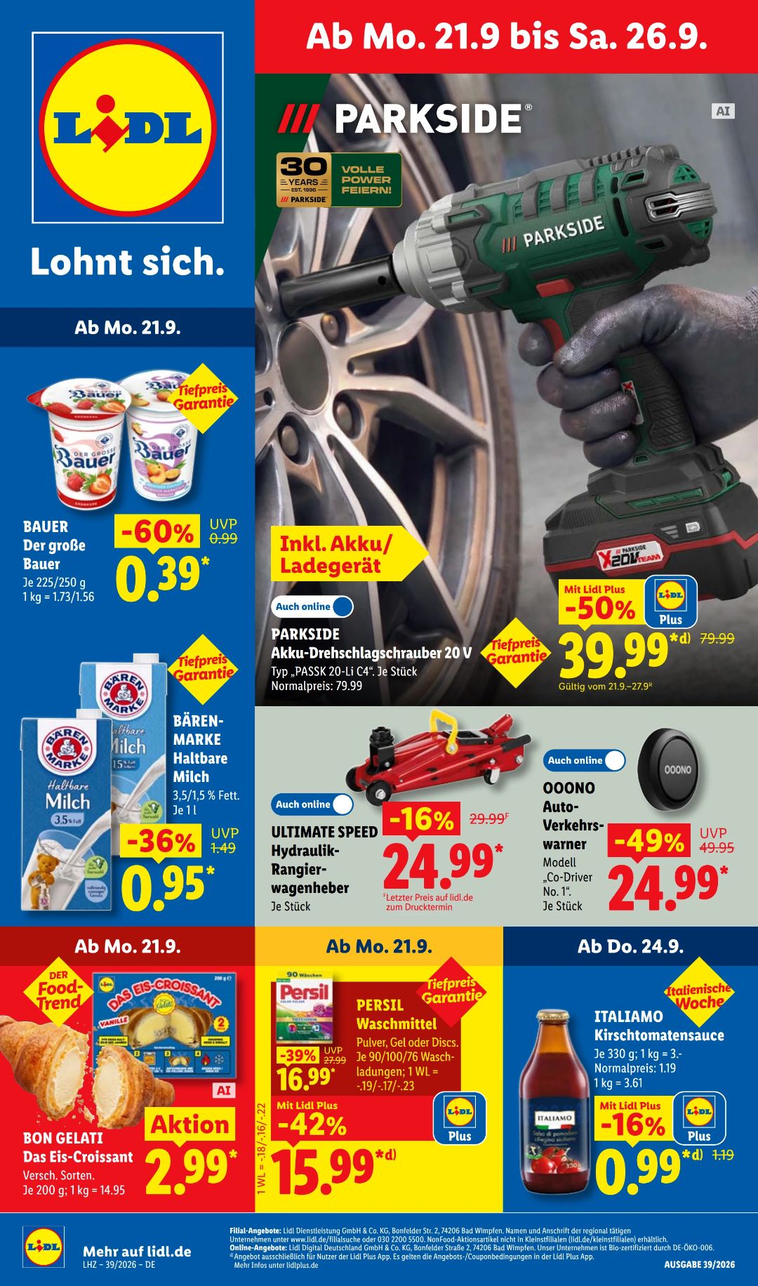 Lidl Gazetka 20.09–26.09.2026 — Strona 1