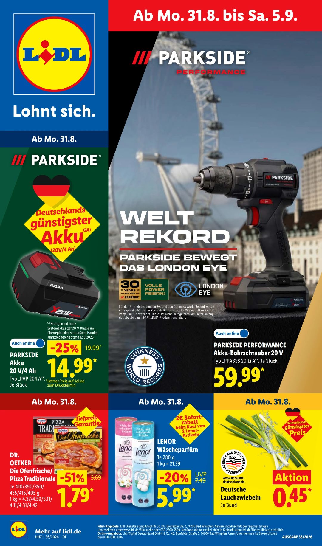 Lidl Gazetka 30.08–05.09.2026 — Strona 1