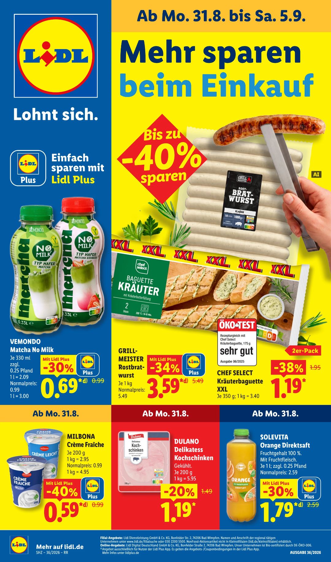 Lidl עלון 30.08–05.09.2026 — עמוד 1