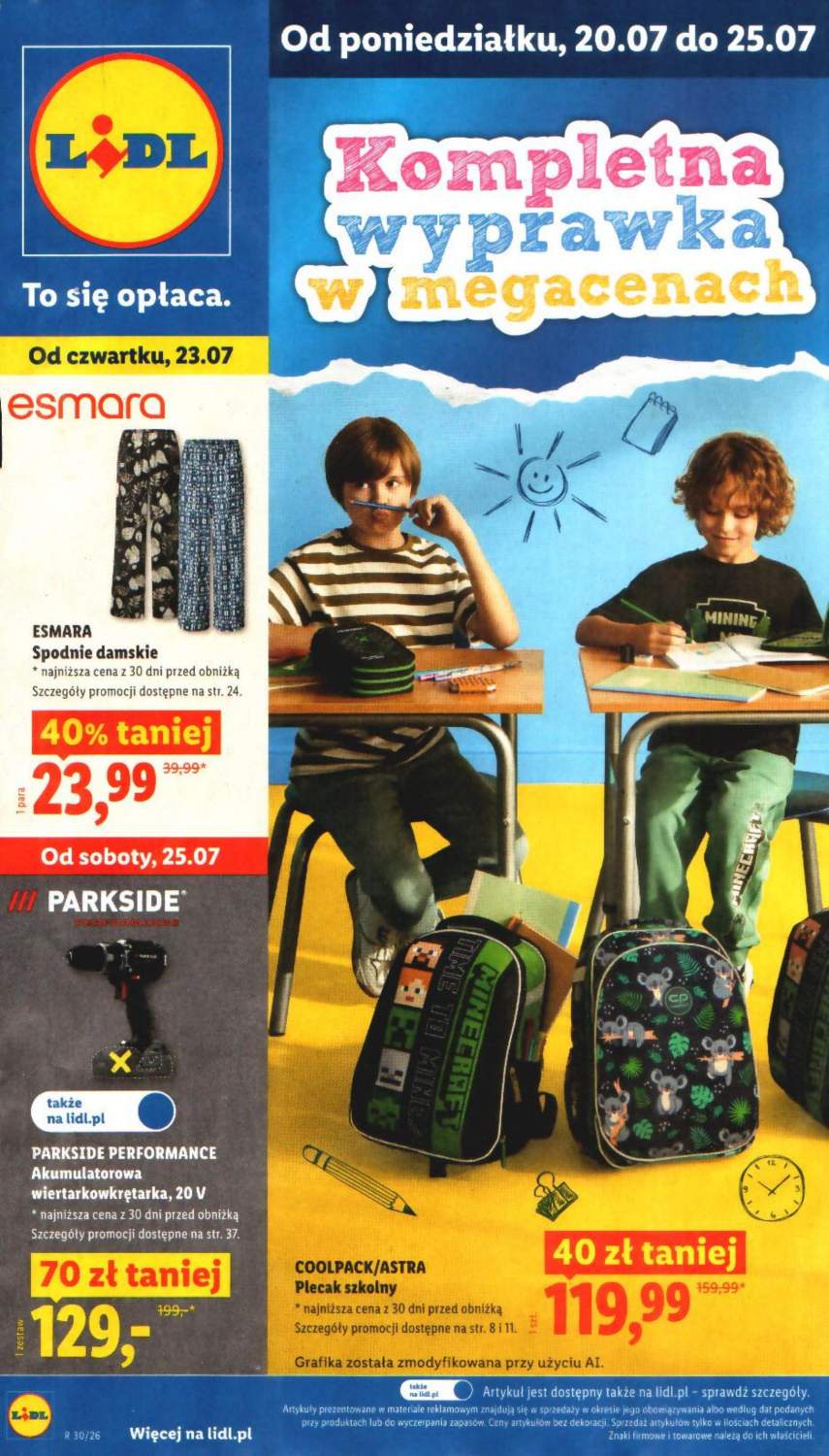 Lidl Gazetka 20.07–26.07.2026 — Strona 1