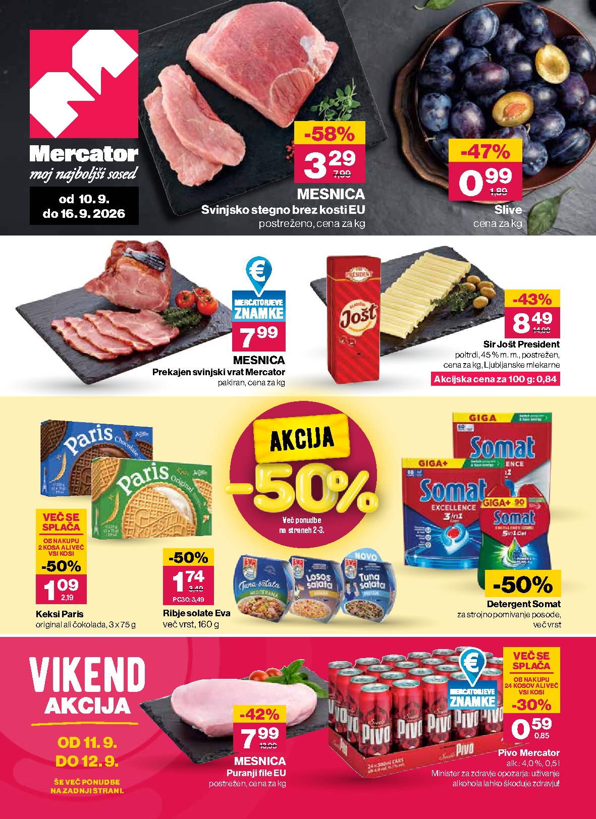 Mercator Leták 10.09–16.09.2026 — Strana 1