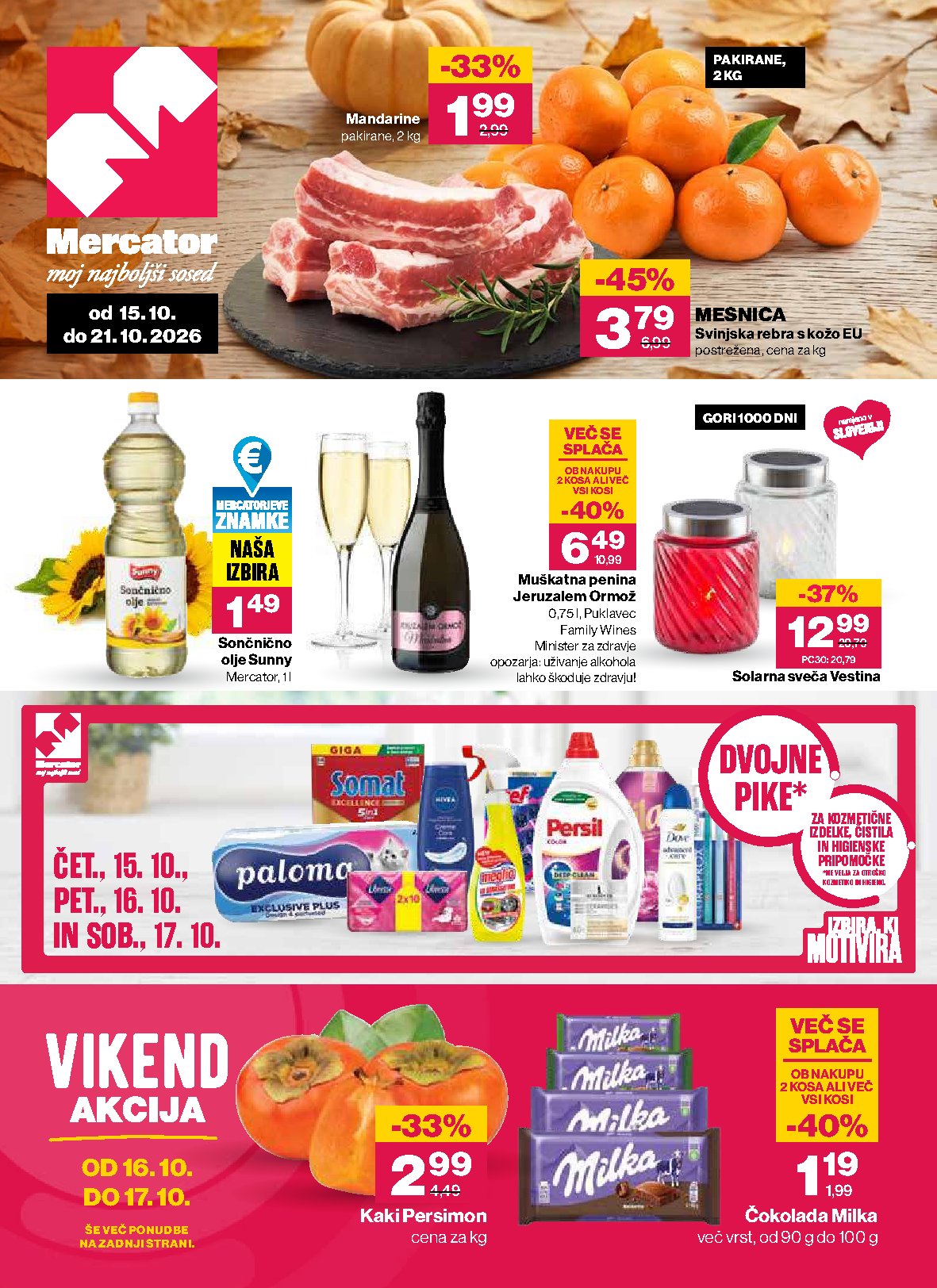 Mercator Prospekt 15.10–21.10.2026 — Seite 1