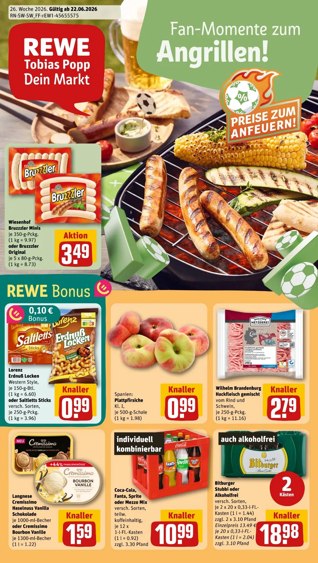 Rewe עלון 21.06–27.06.2026 — עמוד 1