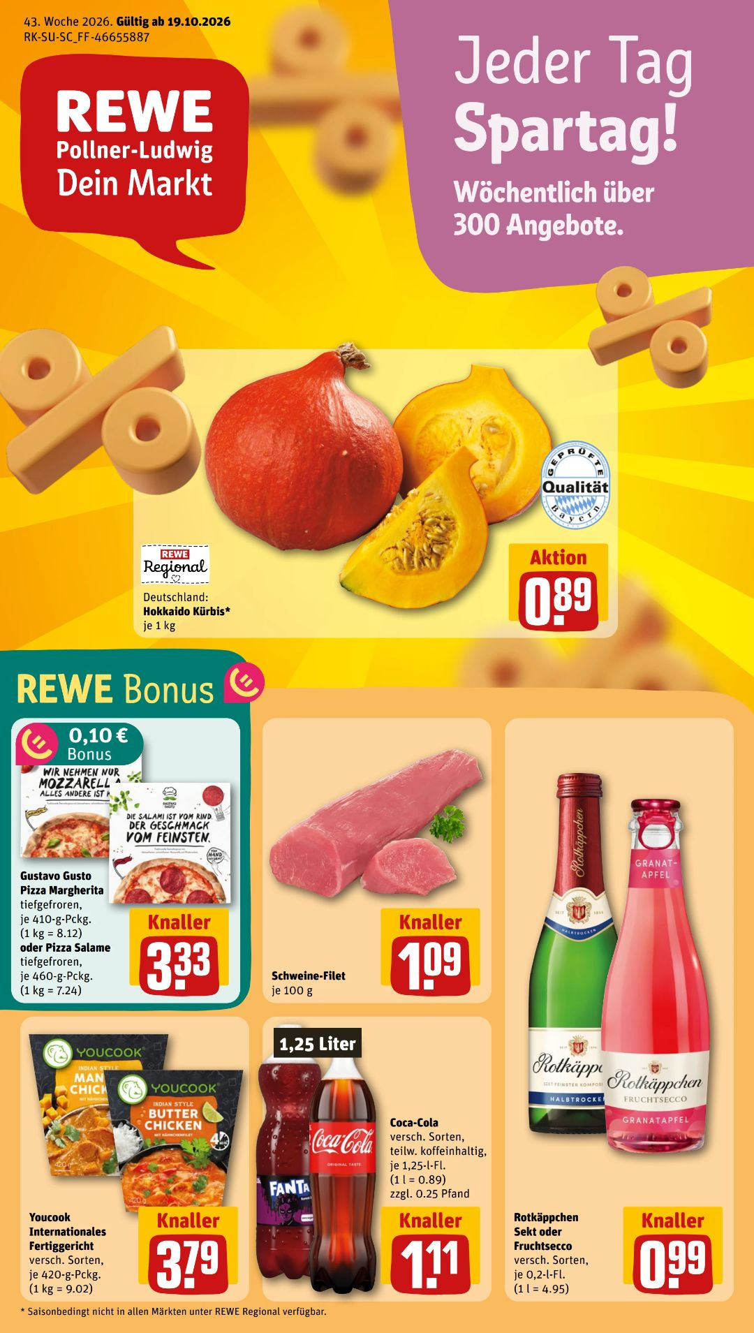 Rewe Gazetka 18.10–24.10.2026 — Strona 1