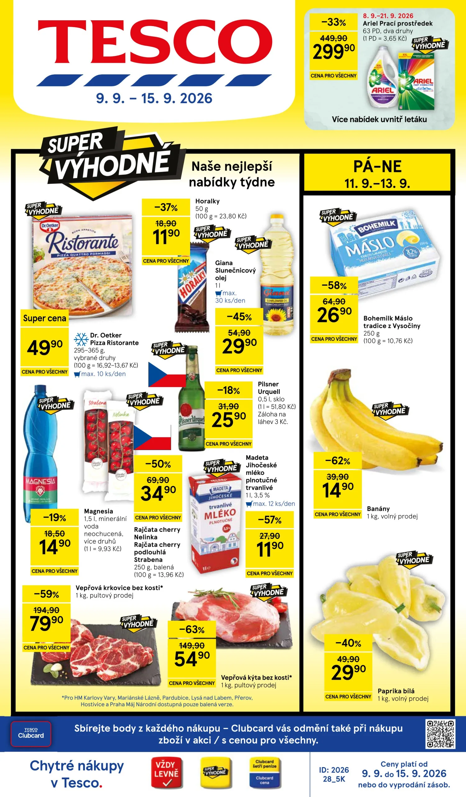 Tesco Leták 09.09–15.09.2026 — Strana 1