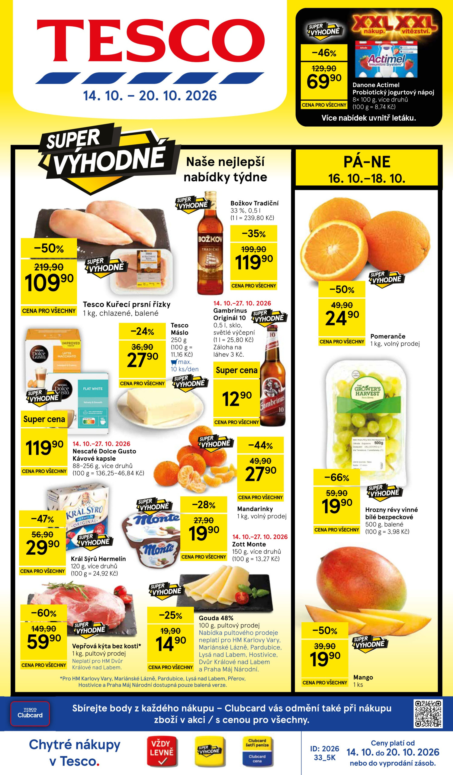 Tesco Leták 14.10–20.10.2026 — Strana 1