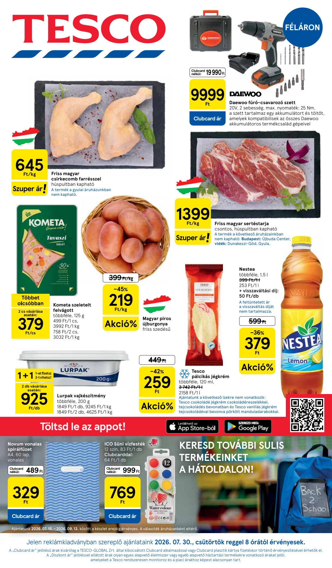 Tesco Volantino 30.07–05.08.2026 — Pagina 1
