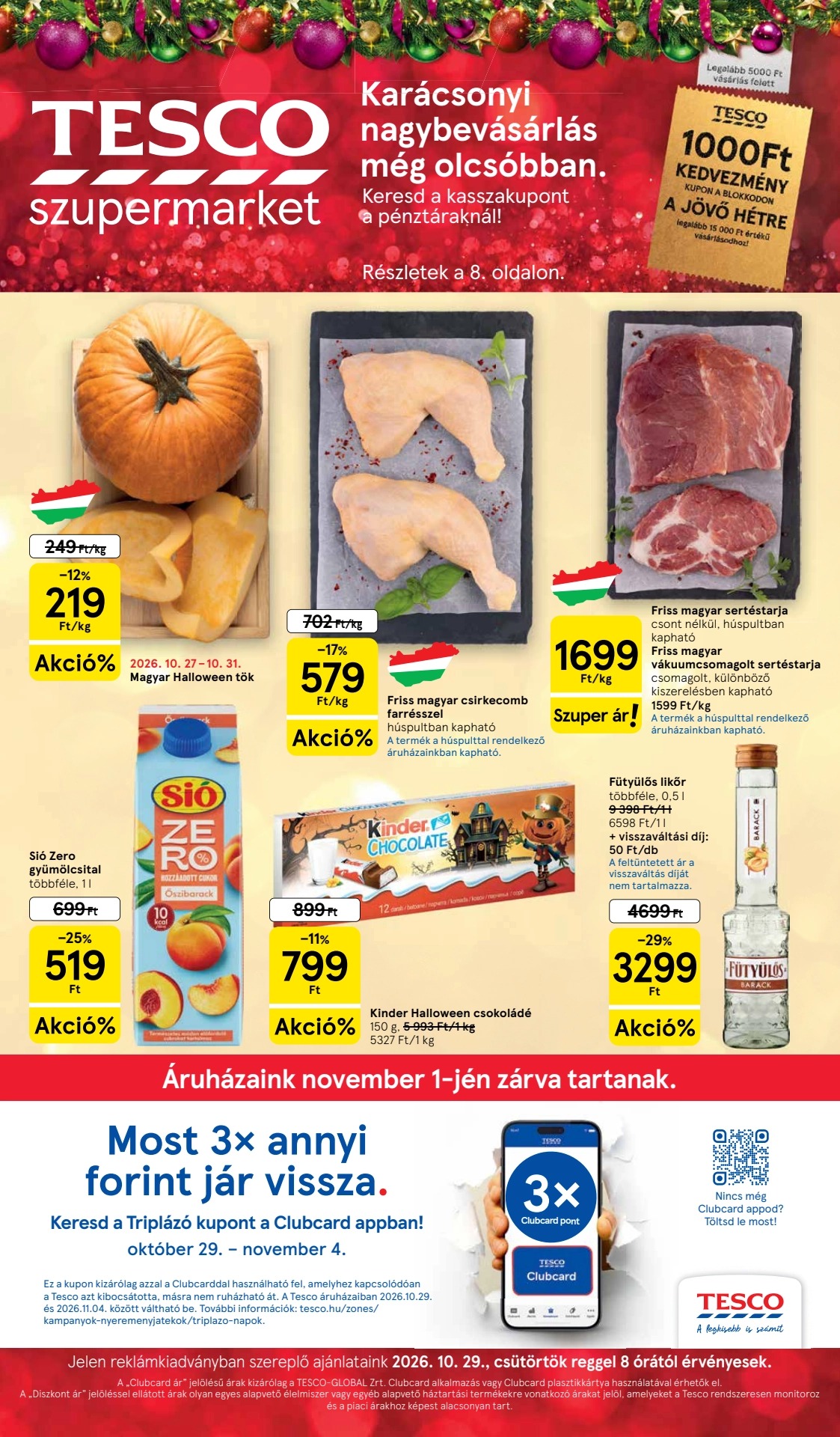 Tesco Leták 29.10–04.11.2026 — Strana 1