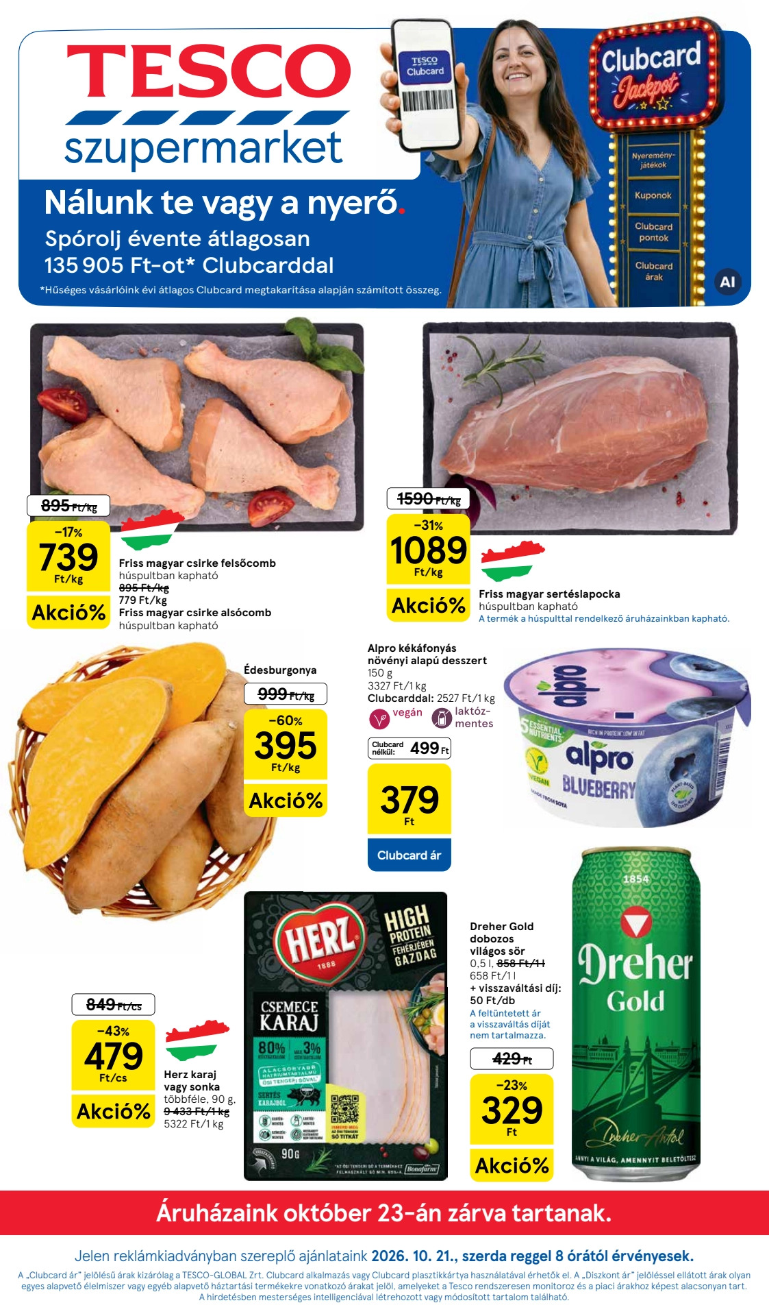 Tesco Leták 21.10–27.10.2026 — Strana 1