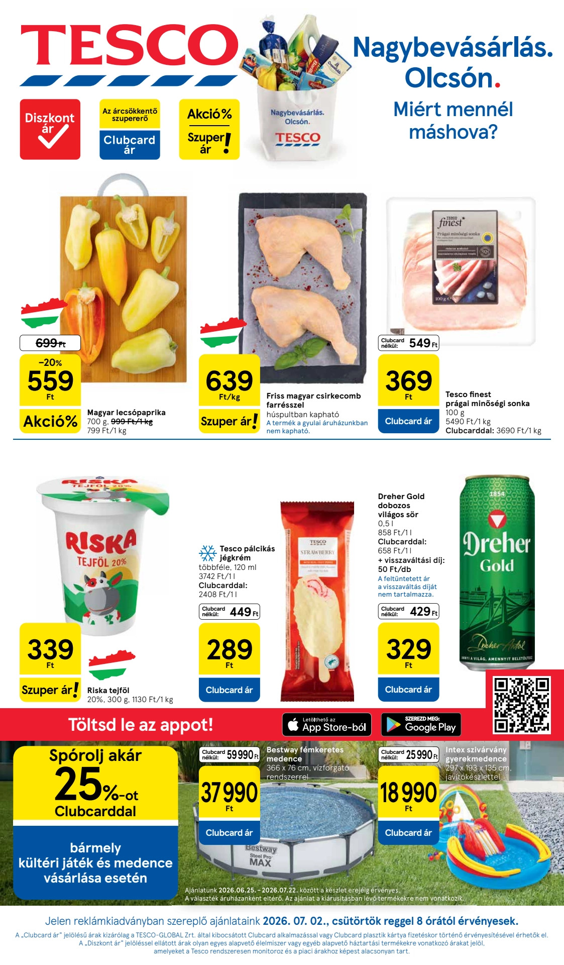 Tesco עלון 02.07–08.07.2026 — עמוד 1
