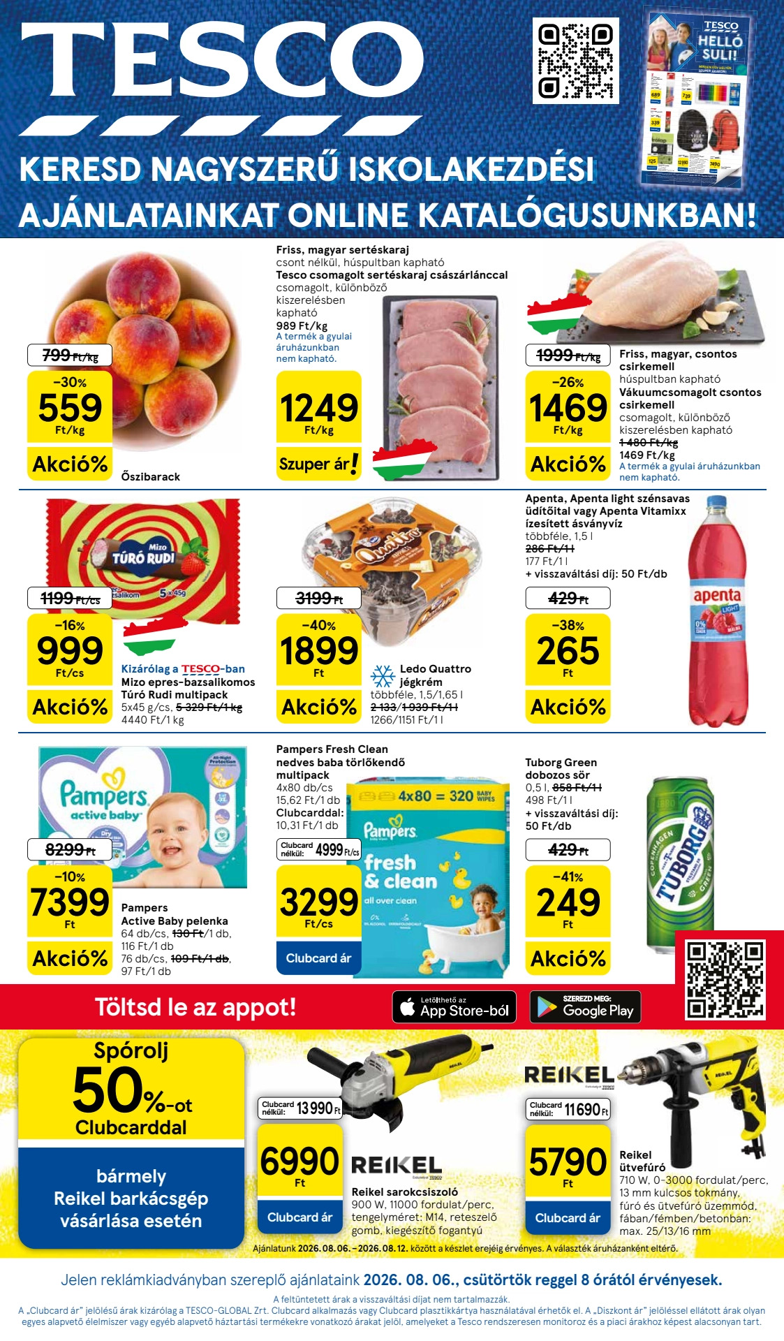 Tesco Kataloq 06.08–12.08.2026 — Səhifə 1