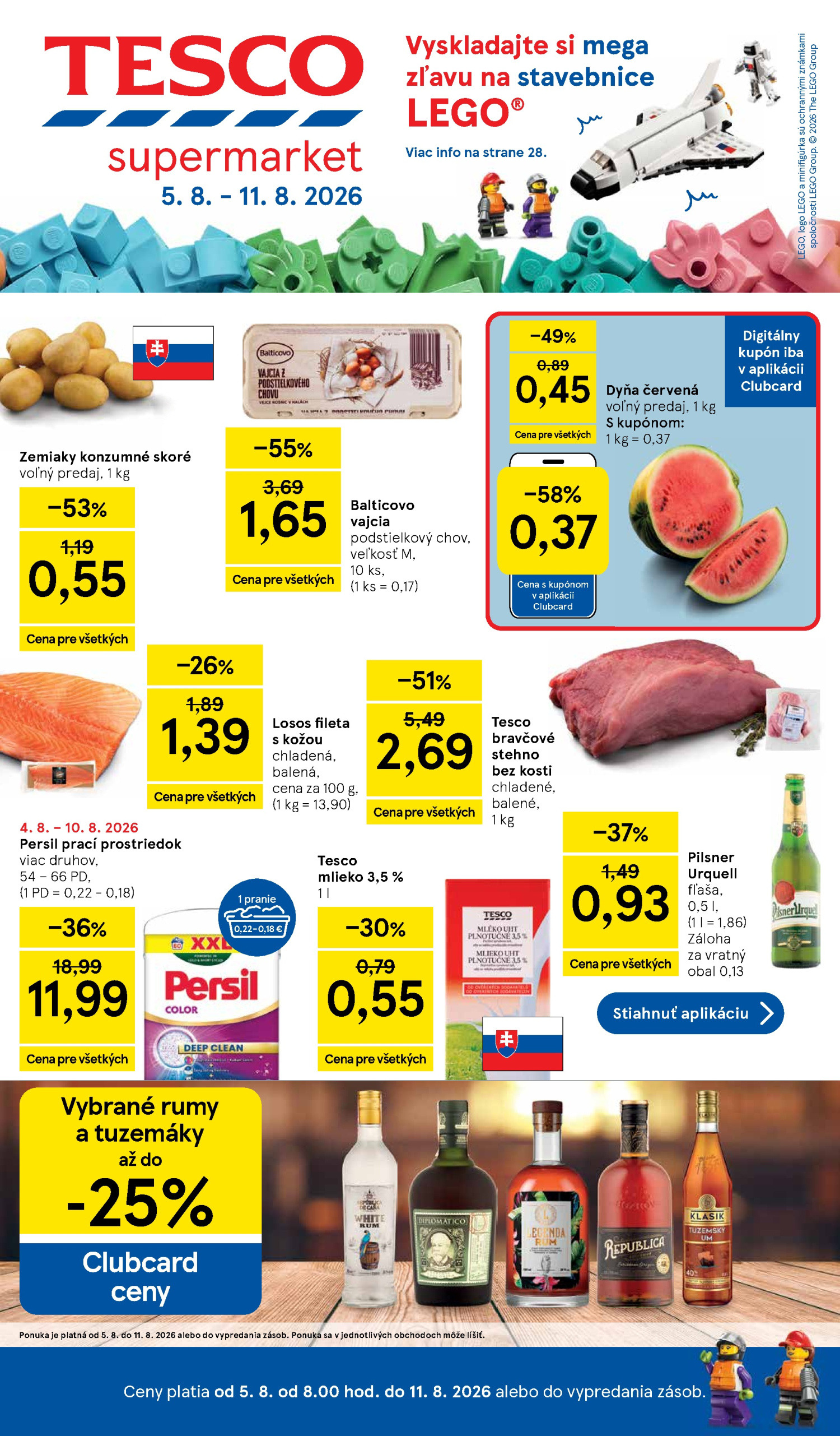 Tesco Брошура 03.08–09.08.2026 — Страница 1