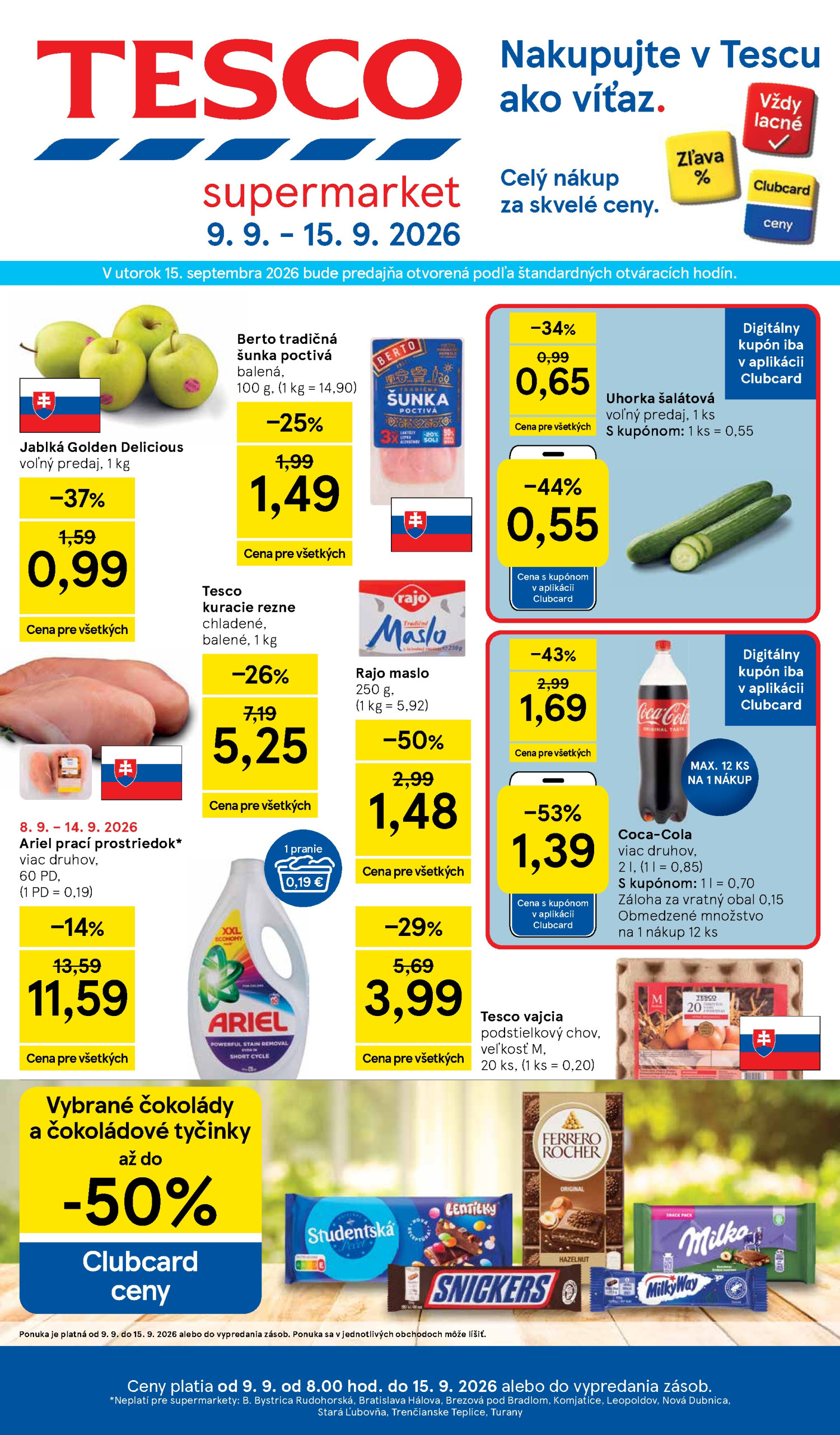 Tesco Volantino 09.09–15.09.2026 — Pagina 1