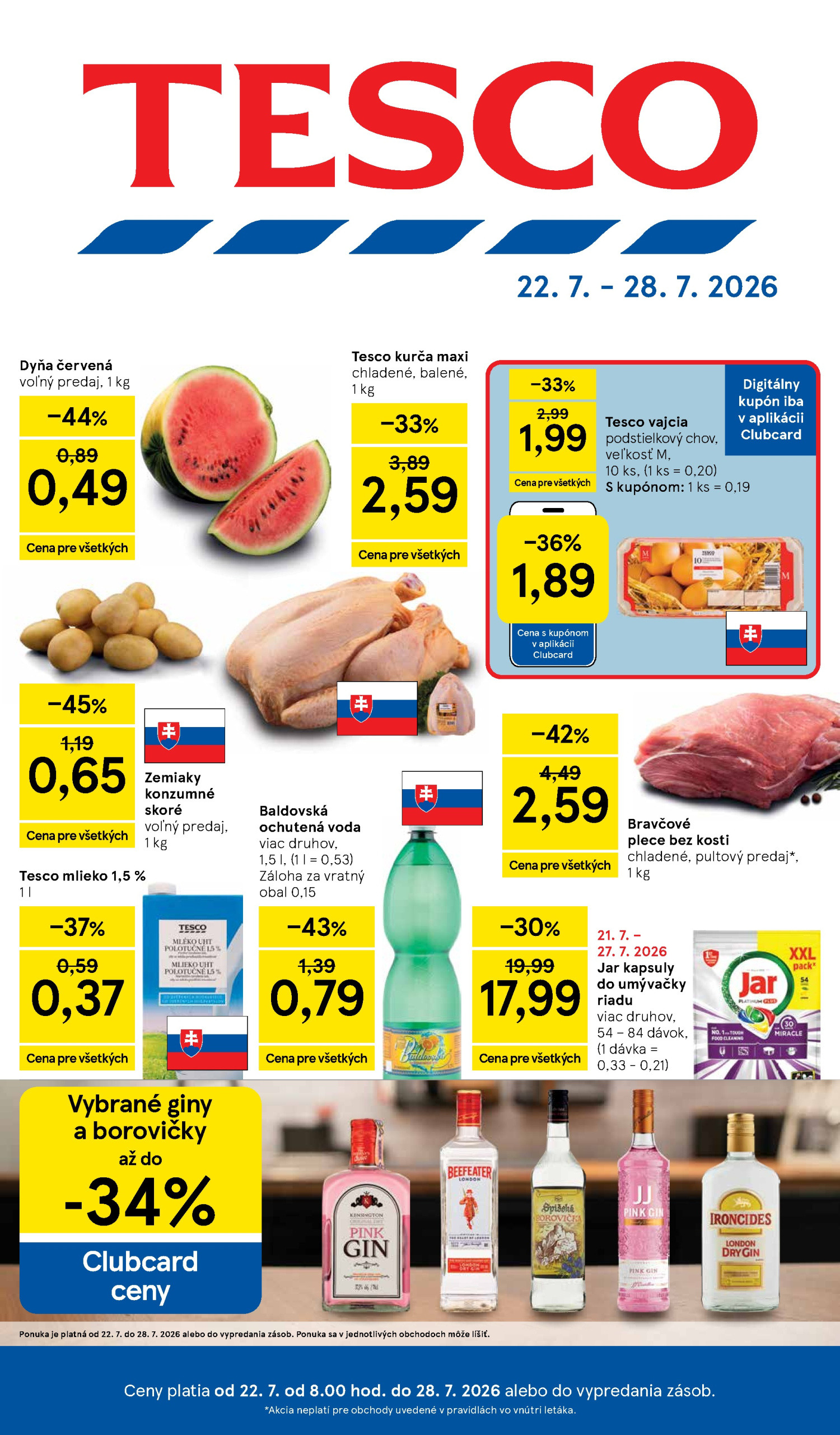 Tesco Gazetka 22.07–28.07.2026 — Strona 1