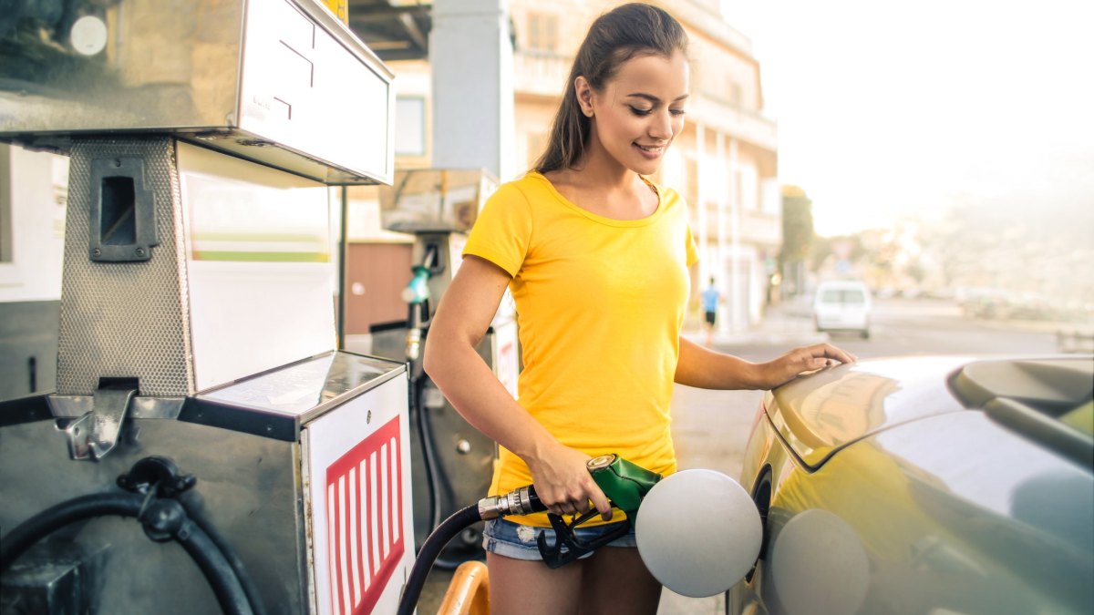 At the gas station