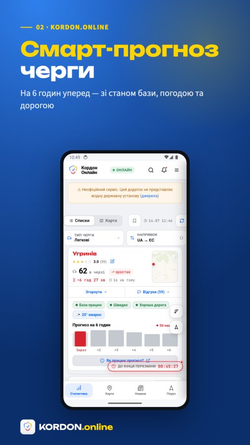 Знімок екрана Kordon Online