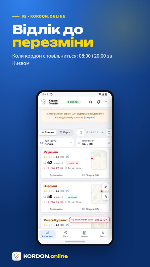 Знімок екрана Kordon Online