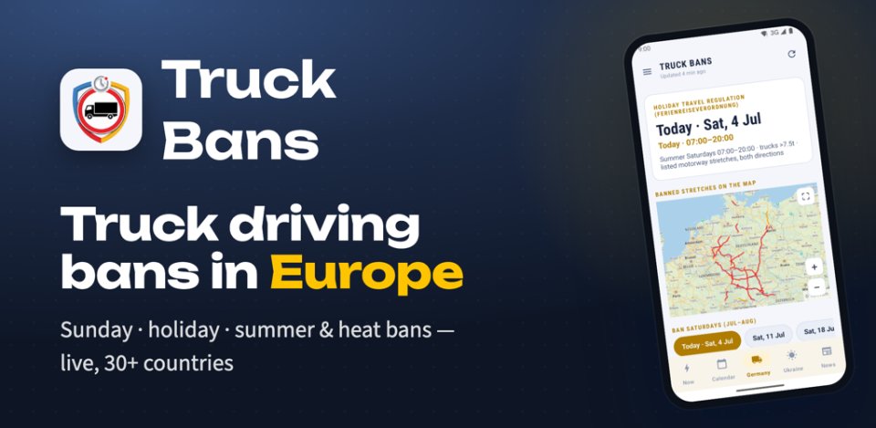 Truck Bans — driving bans in Europe