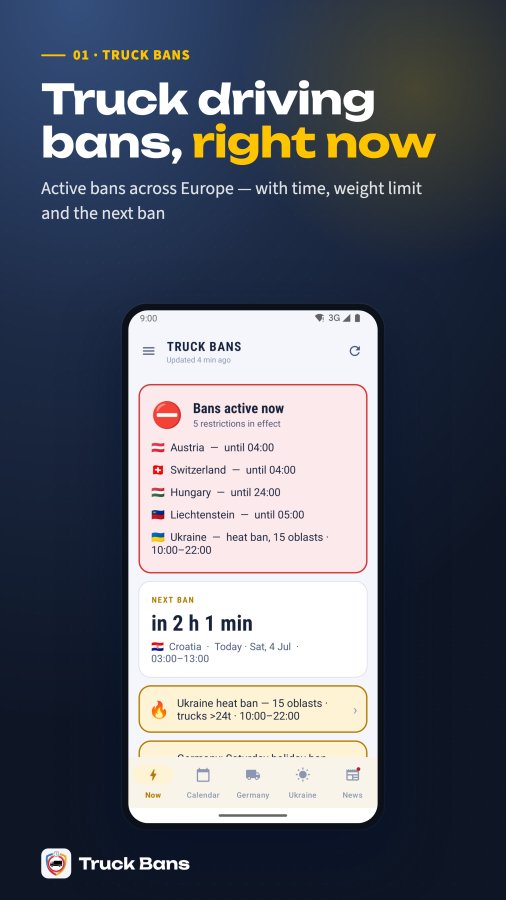 Truck Bans screenshot