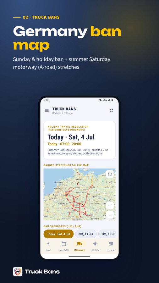 Truck Bans screenshot
