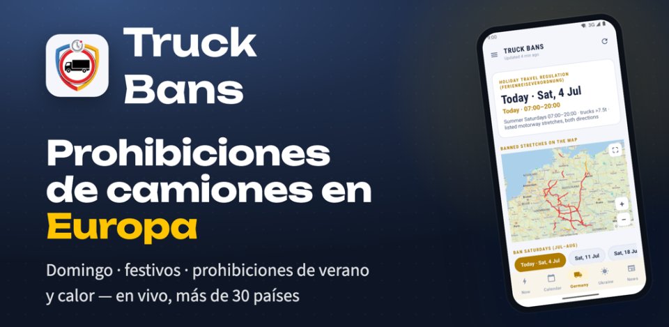 Truck Bans — prohibiciones de circulación en Europa