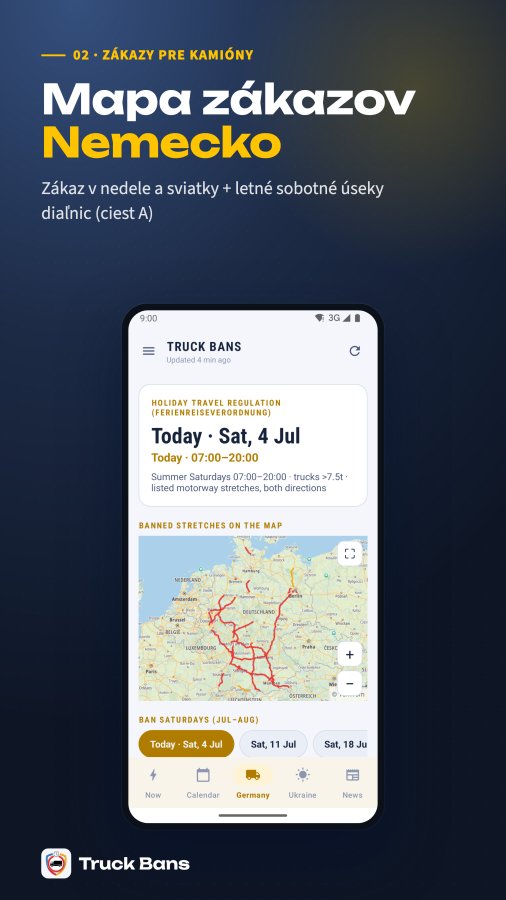 Snímka obrazovky Truck Bans